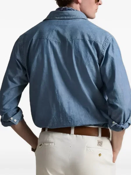 Džínová košile Polo Ralph Lauren modrá