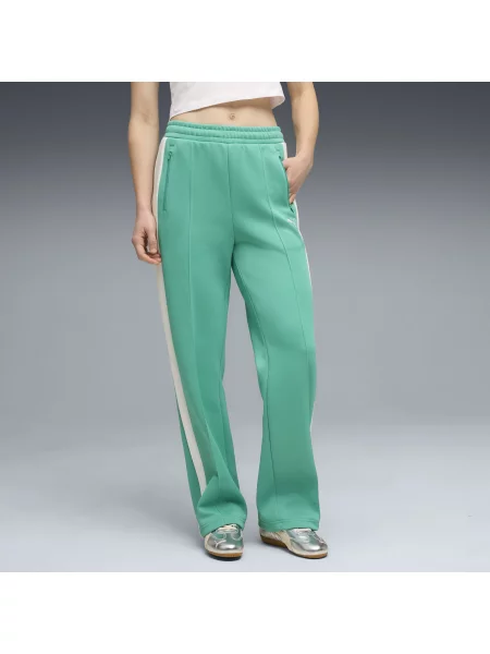 PUMA proste spodnie dresowe T7 Always On Akcesoria S zielony