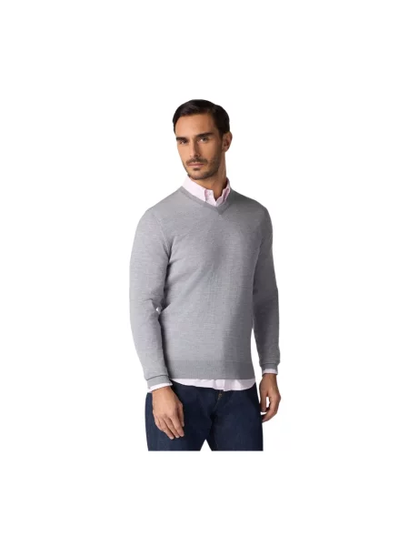 Sweter Brooks Brothers wełniany szary