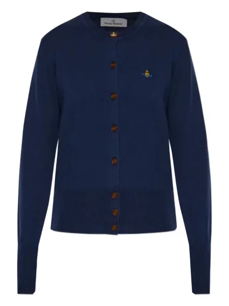 Haftowany kardigan Vivienne Westwood niebieski