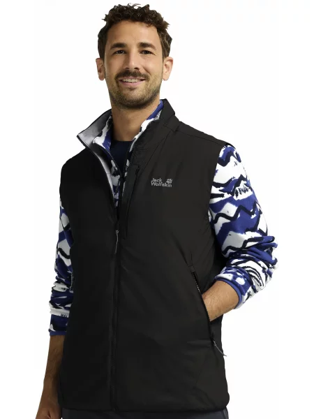 Утеплений жилет Jack Wolfskin чорний