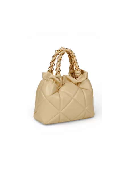 Torebka Love Moschino skórzana żółta