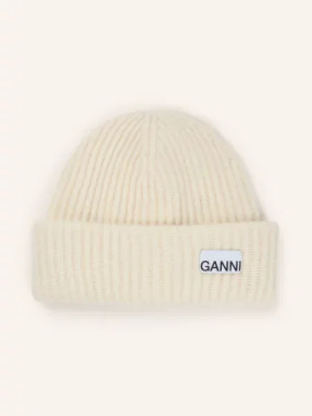 Ganni Čepice krémová