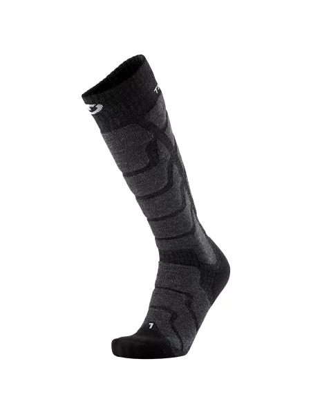 Welniane skarpety narciarski czlowiek Therm-ic Ski Warm wysokosc kolana szare