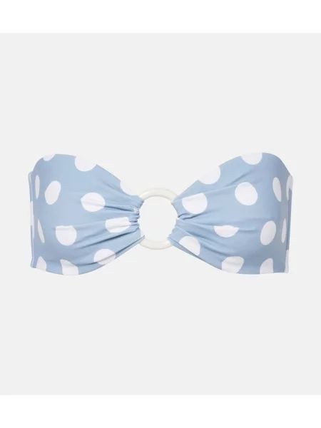 Pikčasti top Marysia modra