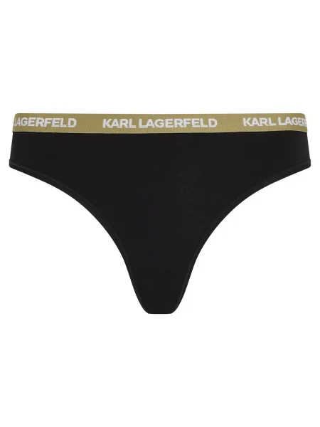 Karl Lagerfeld Tanga crem / oliv / roz negru