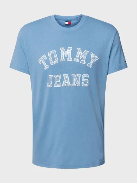 Футболка Tommy Jeans с узором пейсли синяя