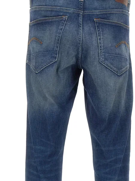 Blugi G-star Raw cu autograf albastru