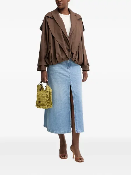 Fustă din denim Silvian Heach albastru