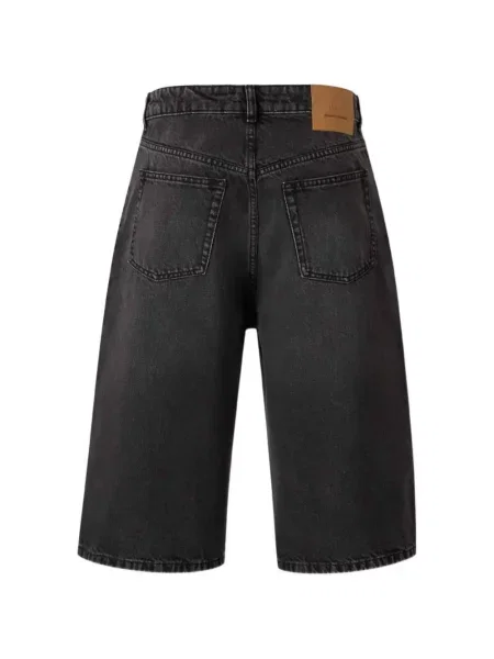 Pantaloni scurți din denim Ami Paris negru