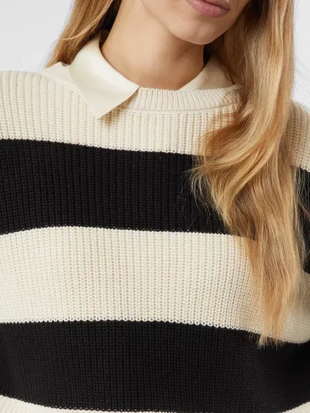 Sweter z dzianiny oversize czarny