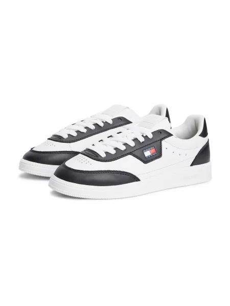 Sneakerși Tommy Jeans alb
