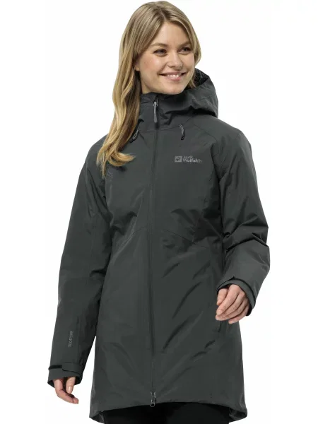 Зимова куртка Jack Wolfskin Heidelstein ins jkt w сіро-зелений зелена