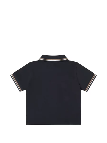 Koszulka polo dziecięca Emporio Armani niebieska