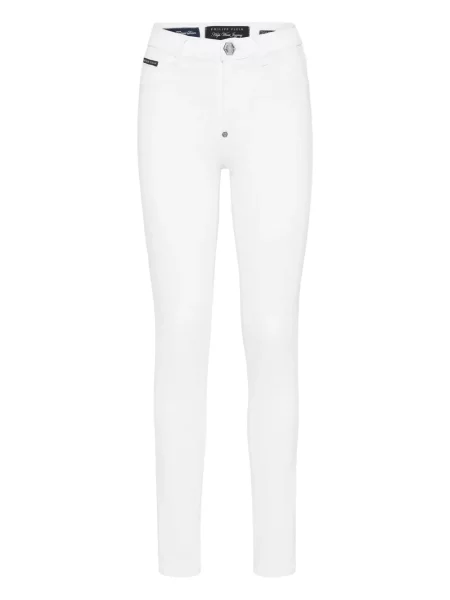Blugi skinny Philipp Plein alb