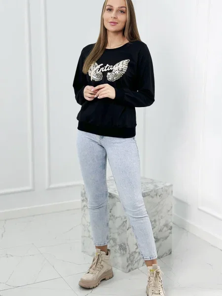 Hanorac Kesi cu imagine negru