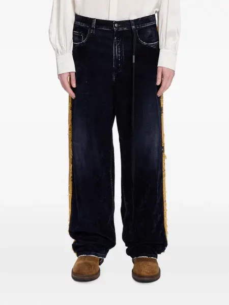 Blugi cu picior larg Ann Demeulemeester albastru
