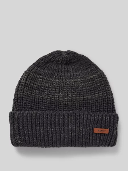 Czapka beanie z detalem z logo Barts granatowa