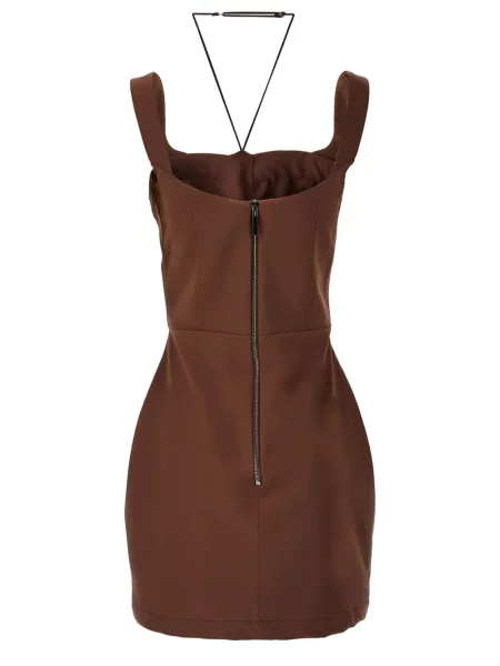 Rochie mini Nensi Dojaka de costum maro