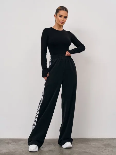 Штани спортивні ISSA Plus комбінований верх чорний