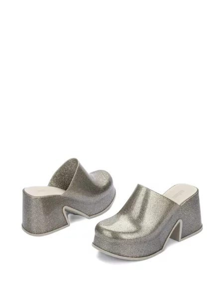 Papuci tip mules Melissa gri