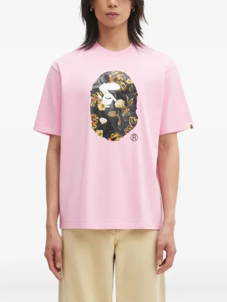 Tricou A Bathing Ape® cu imagine roz
