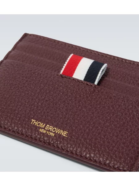 Portofel Thom Browne din piele cu dungi