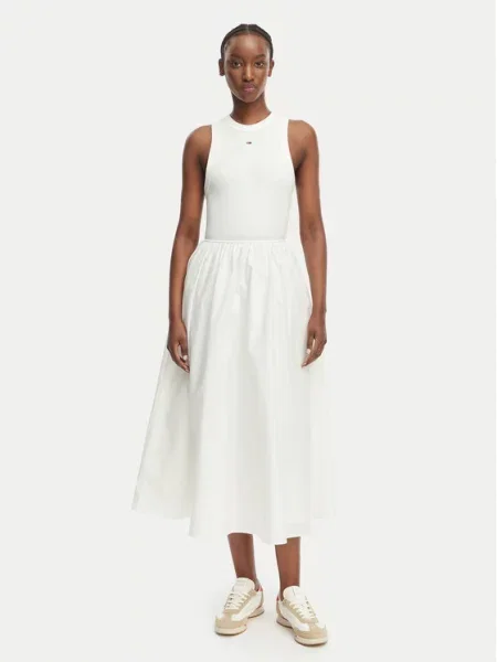 Tommy Jeans Sukienka letnia Kremowy