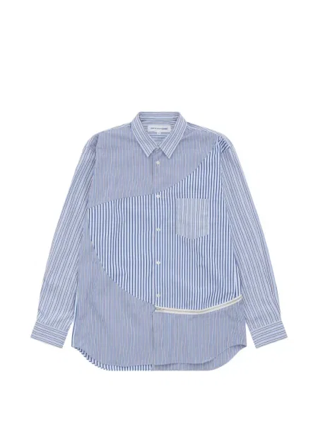 Cămașă Comme Des Garçons Shirt cu dungi albastru