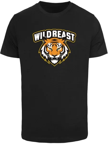 Mister Tee Tricou Wild Beast Tiger galben / portocaliu / negru alb