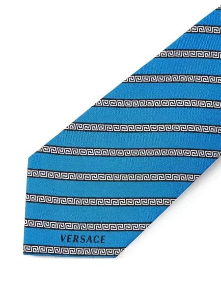 Csíkos nyakkendő Versace piros