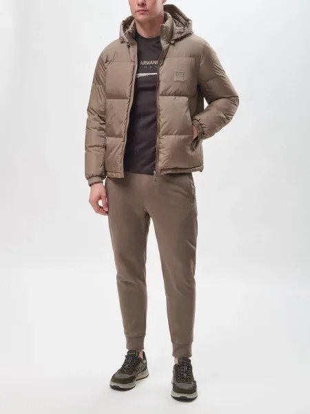 Пуховик Armani Exchange бежевий