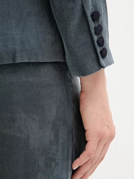 Піджак Hoss Intropia однобортний однотонний синій