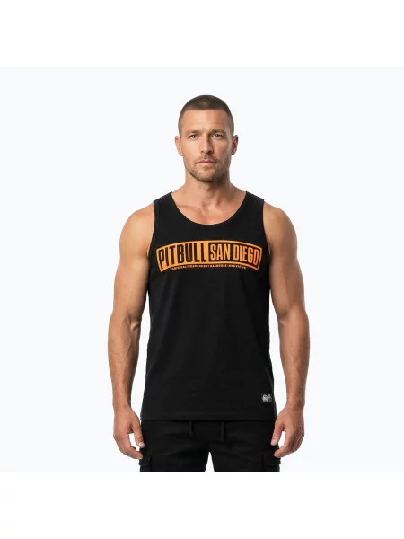 Tricou pentru bărbați Pitbull Eighty Nine Dog Tank Top black negru