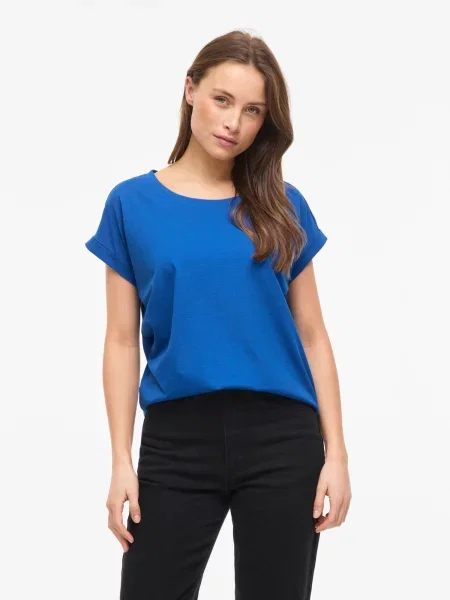 VILA Tricou VIDREAMERS regal albastru