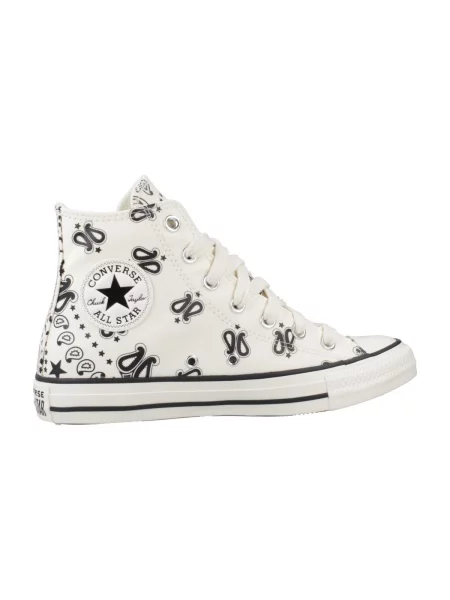 Pantofi Converse cu model paisley alb