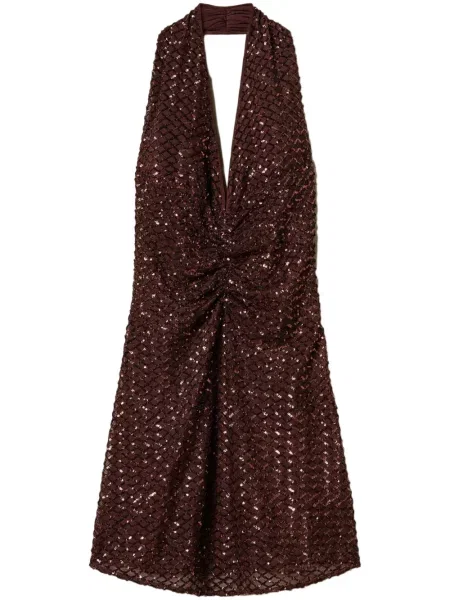 Sukienka mini Twinset brązowa