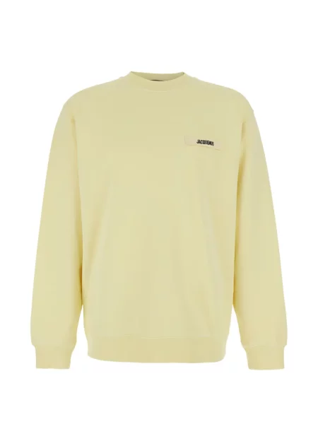 Hanorac Jacquemus cu autograf galben