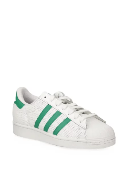 Geacă Adidas cu șireturi cu dungi cu platformă alb