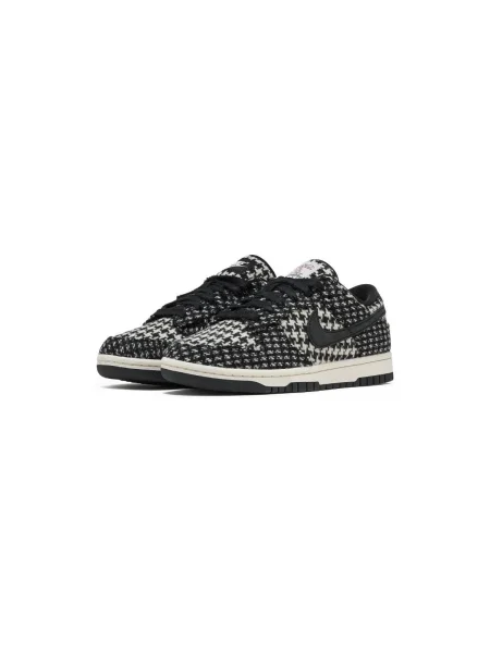 Tvídové tenisky Nike Dunk biela