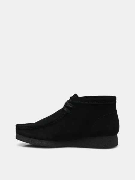 Замшевые ботинки Clarks черные