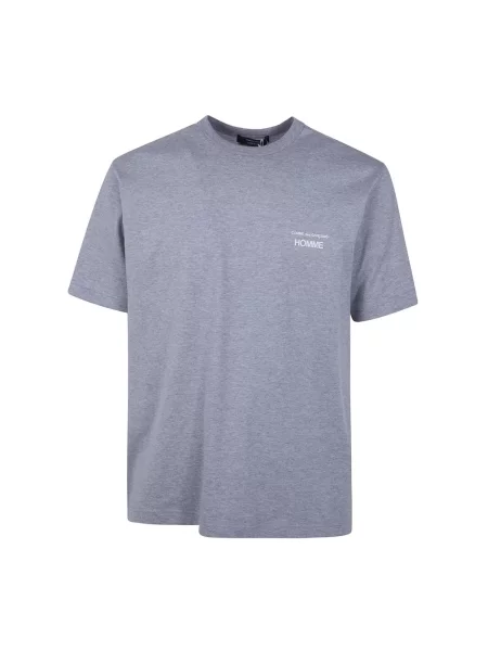 Koszulka Comme Des Garcons z logo szara