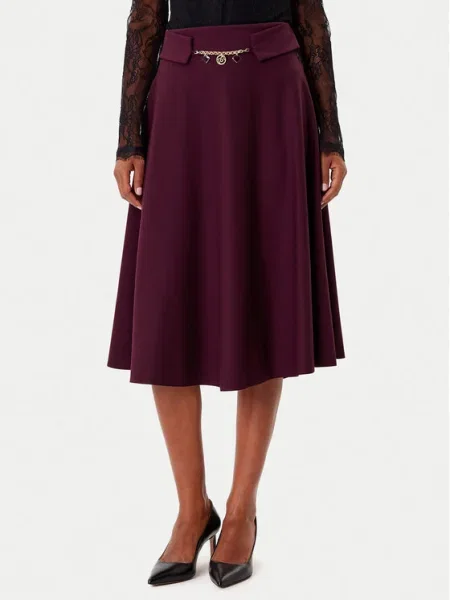 Rinascimento Fustă trapez Vișiniu