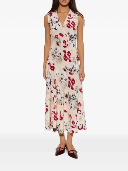 Rochie midi Ulla Johnson cu model floral cu imagine