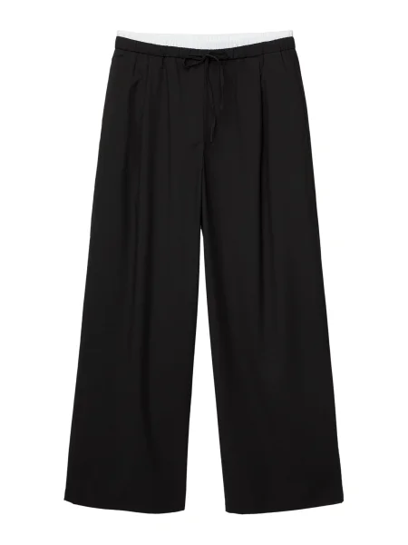 Pull&Bear Pantaloni cutați negru