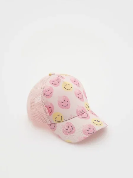 Reserved Șapcă SmileyWorld® roz-pastel roz