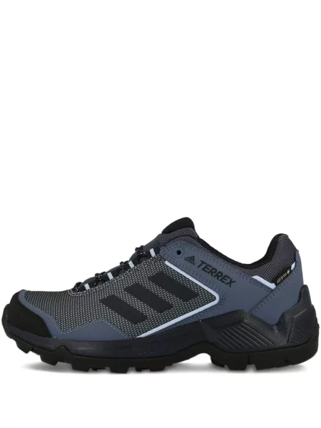 Pruhované trekkingové lněné tenisky Adidas UltraBoost šedé