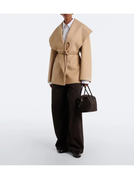 Palton Sportmax de lână bej