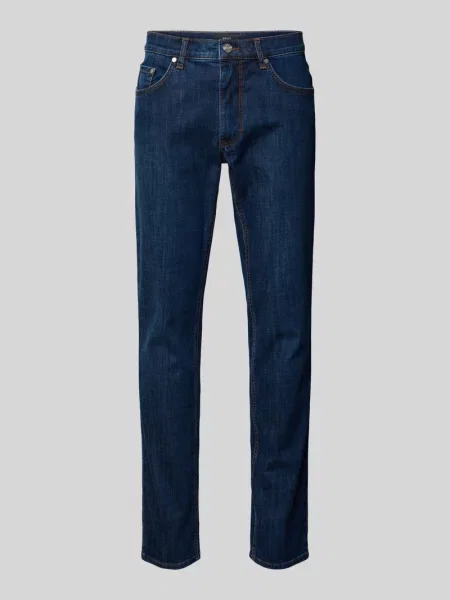 Jeansy o kroju regular fit z 5 model ‘Cooper’ Brax granatowe