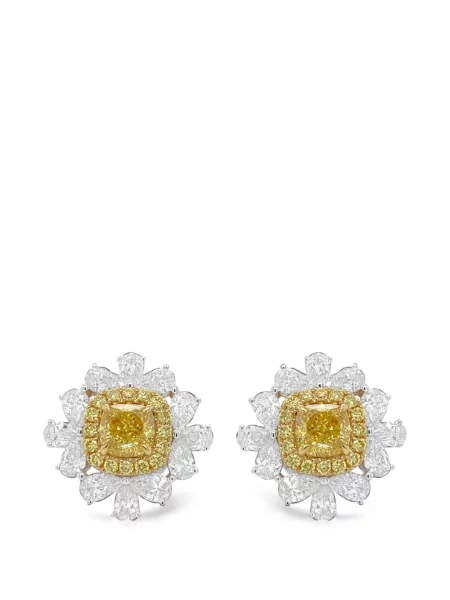 Обеци Hyt Jewelry на цветя жълто